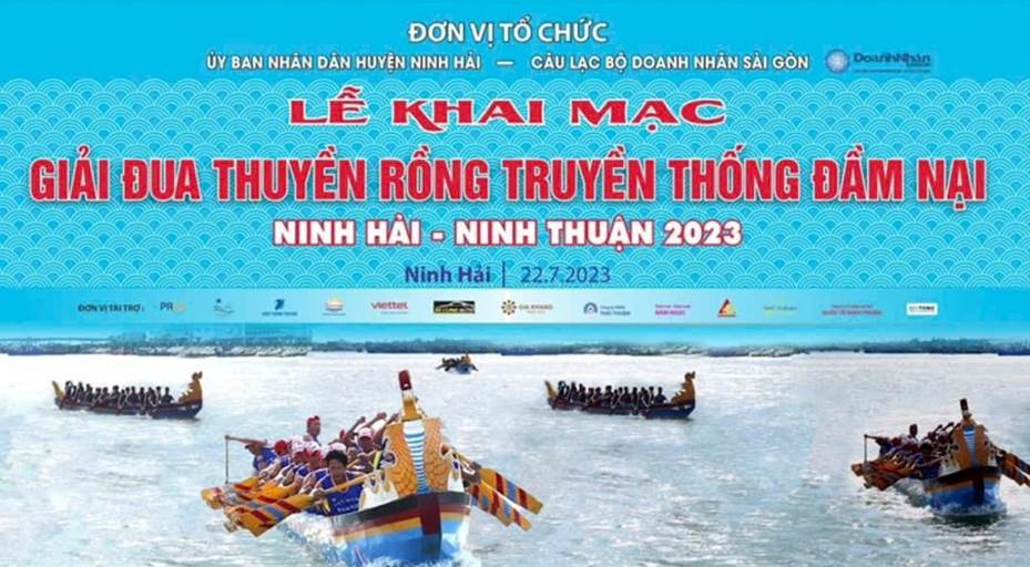 The traditional dragon boat racing tournament at Dam Nai, Ninh Hai district - Ninh Thuan 2023 will take place on July 22, 2023