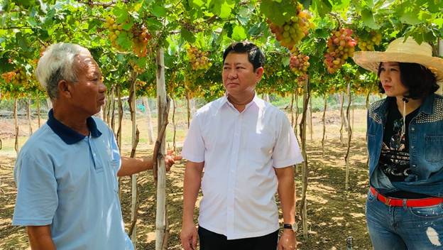 The Chairman of the Provincial People's Committee visits and inspects some tourist attractions in the Ninh Hai district.