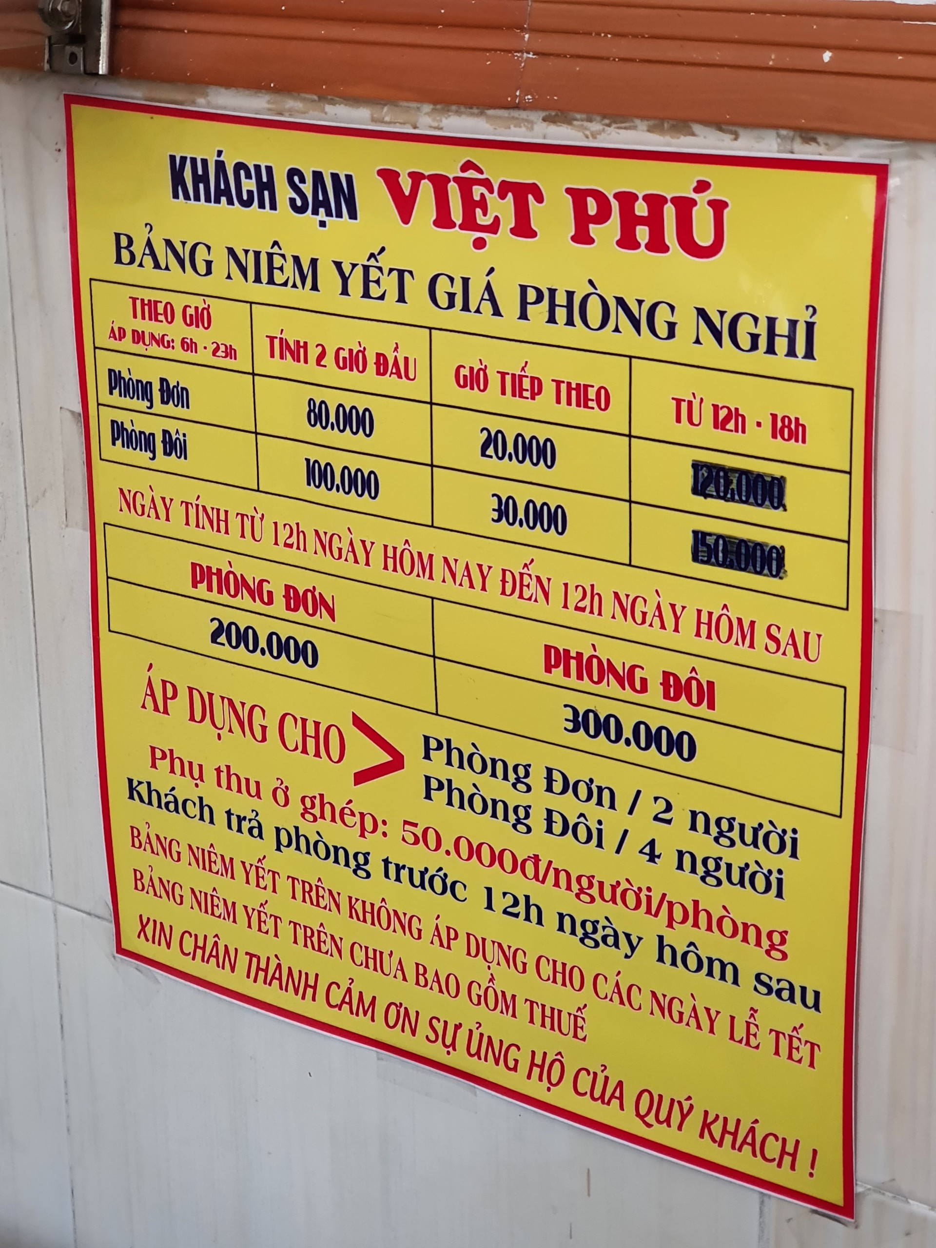 KHÁCH SẠN VIỆT PHÚ